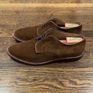Alden 29336F - Plain Toe Blucher PTB (Unlined) - Snuff Suede - 10.5 B/D